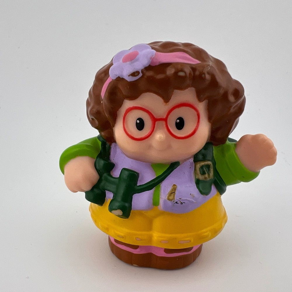 Fisher-Price Little People Girl with Binoculars Figure Explorer